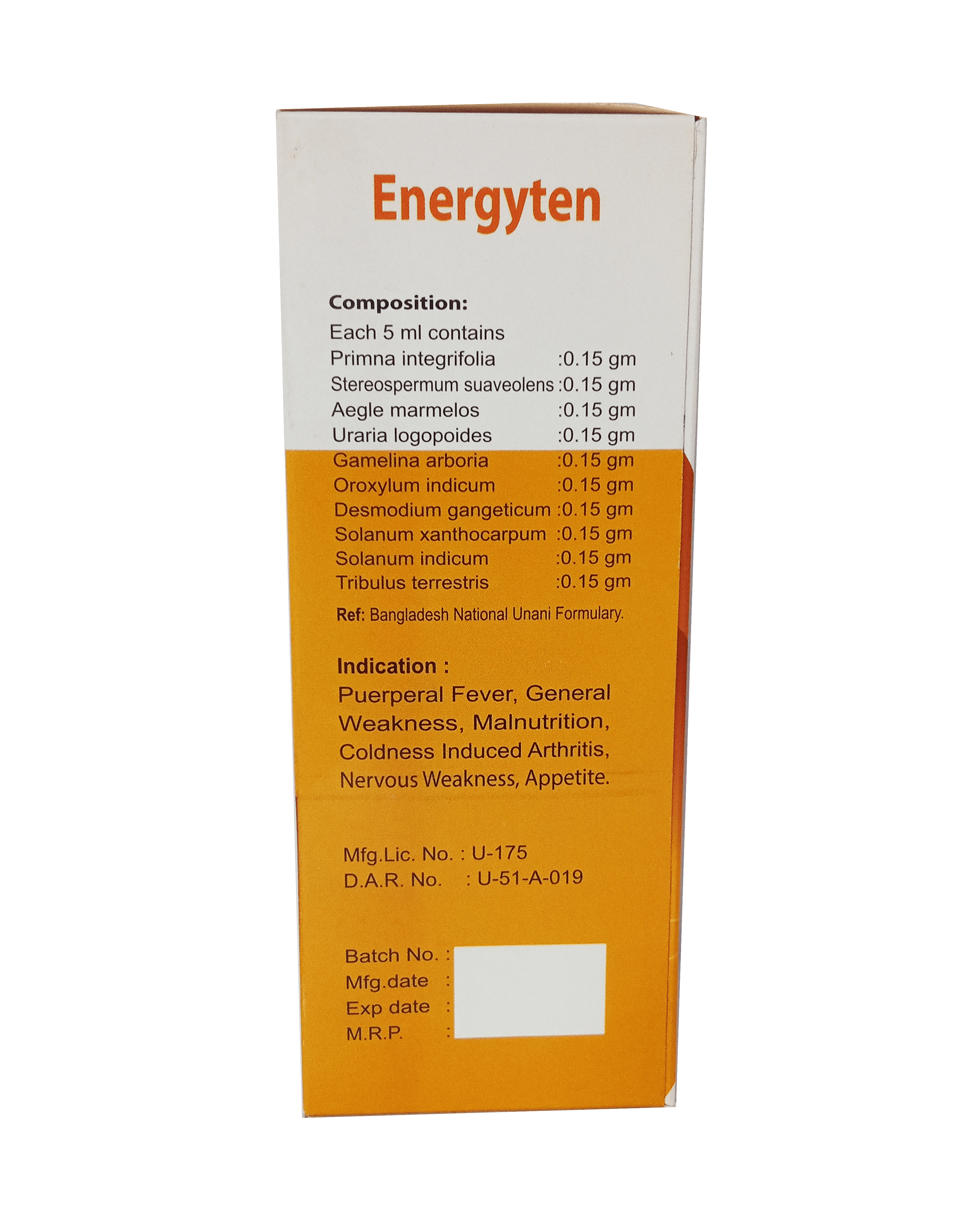 ENERGYTEN SYRUP